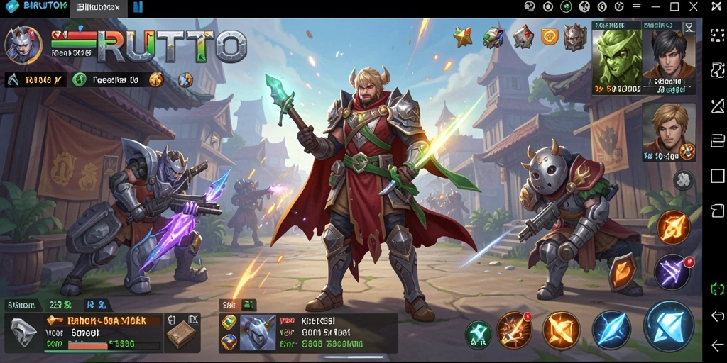 Tampilan dinamis gameplay BIRUTOTO dengan strategi SLG yang menarik.