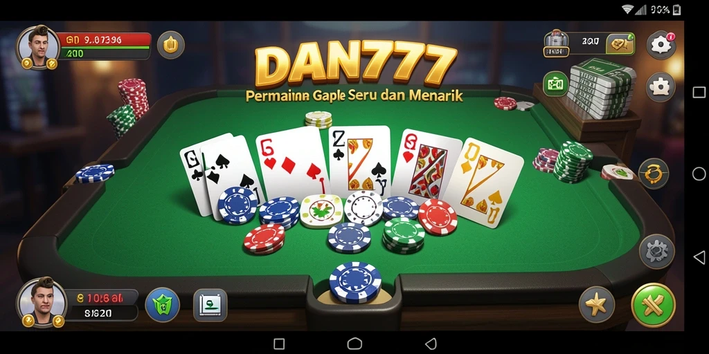 Tampak menariknya gameplay Gaple di DAN777.