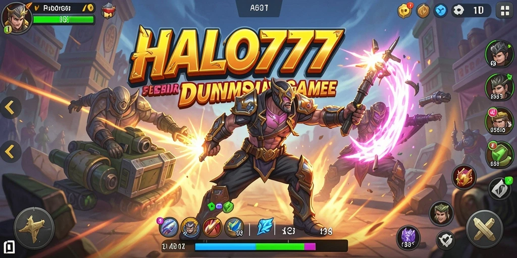 Tampilan gameplay seru dan menarik dari HALO777.