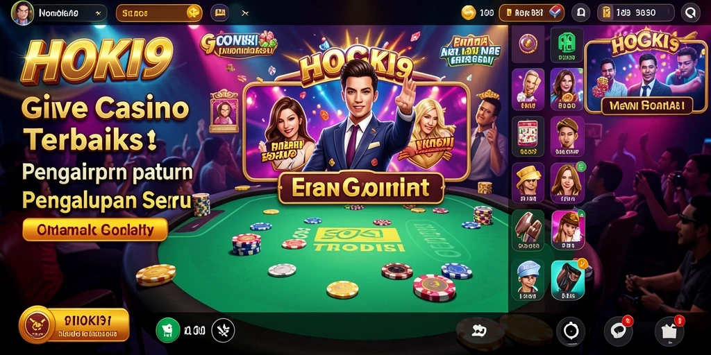 Gambaran gameplay Live Casino yang seru dan interaktif di HOKI9.