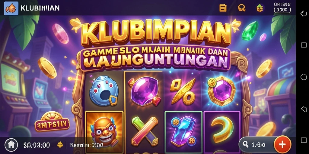 Tampilan permainan Slot KLUBIMPIAN yang penuh warna dan menarik.
