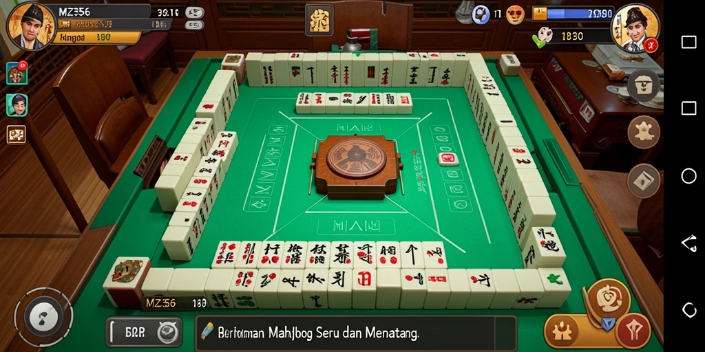 Tampilan gameplay Mahjong yang menawan di MZ356.