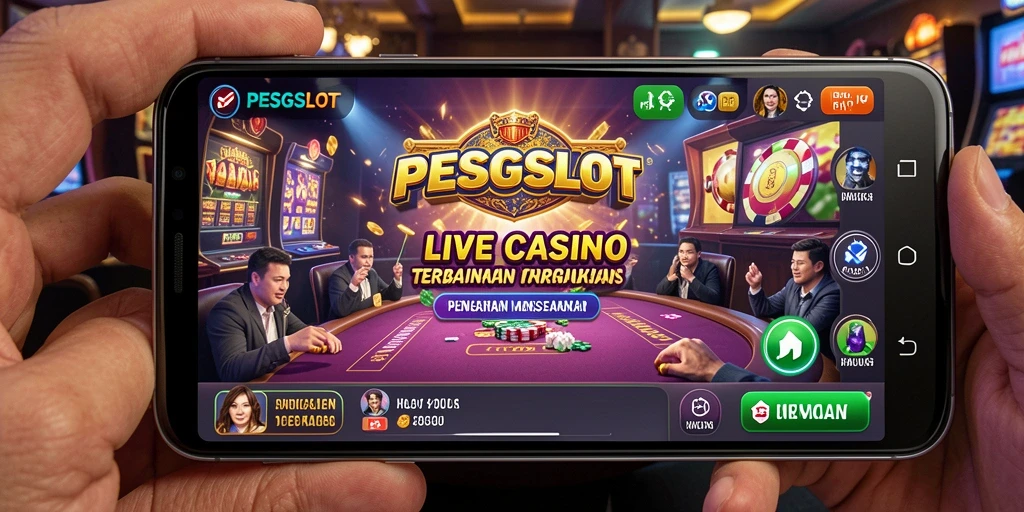 Tampilan gameplay PESGSLOT yang menawan dalam sesi Live Casino.