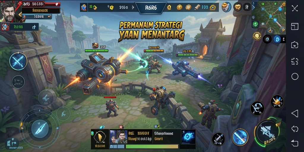 Tampilan gameplay mendebarkan dalam R6R6, strategi yang diperlukan untuk menang.