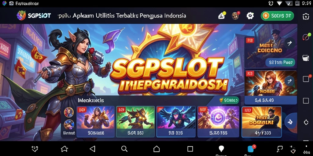 Tampilan antarmuka SGPSLOT yang menarik dan informatif.