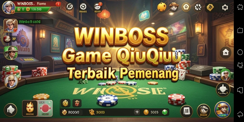 Screenshot WINBOSS menampilkan pemain sedang bersaing di meja QiuQiu.